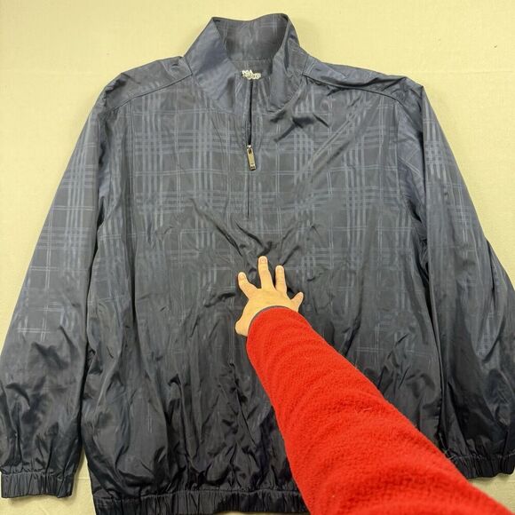 PGA TOUR Other - PGA Tour Windbreaker Jacket Mens X-Large Navy Blue Half Zip